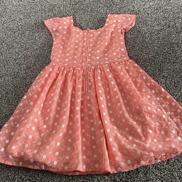Children’s Place coral flower pattern dress size 6 - Picture 3 of 4